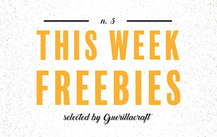 Freebies from fonts to graphics styles selected by Guerillacraft