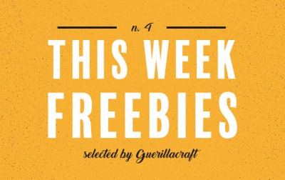 This Week freebies n.4 - freshest free design resources selected by Guerillacraft