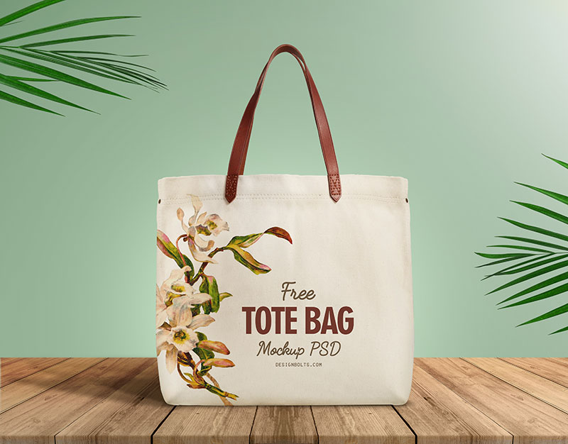 Free Cotton Bag Mockup. Just Place your graphics and save.