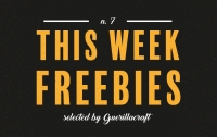 Freebies n. 7. Free Design Resources selected by Guerillacraft
