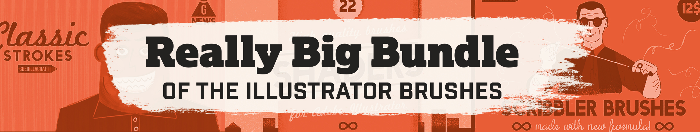 Big Bundle of Adobe Illustrator Brushes - Get 327 brushes for Adobe Illustrator for SALE PRICE NOW!