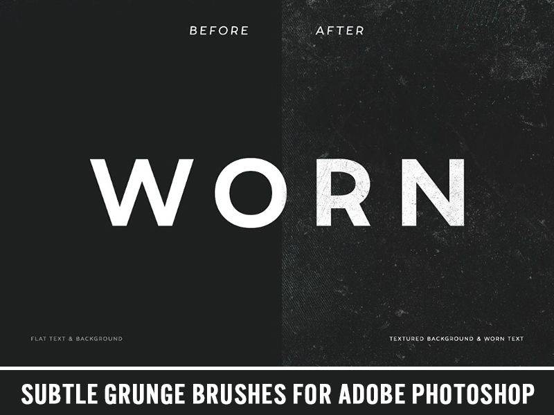 Today you can have 6 Subtle Grunge Brush Demo! These 6 brand new Subtle Grunge Photoshop Brushes for adding a hint of soft, realistic texture to your work. Each brush has been worked on extensively to ensure there are no harsh edges. Therefore, they are perfect for combining, and layering into your own unique textures, without worrying about sharp edges or corners.